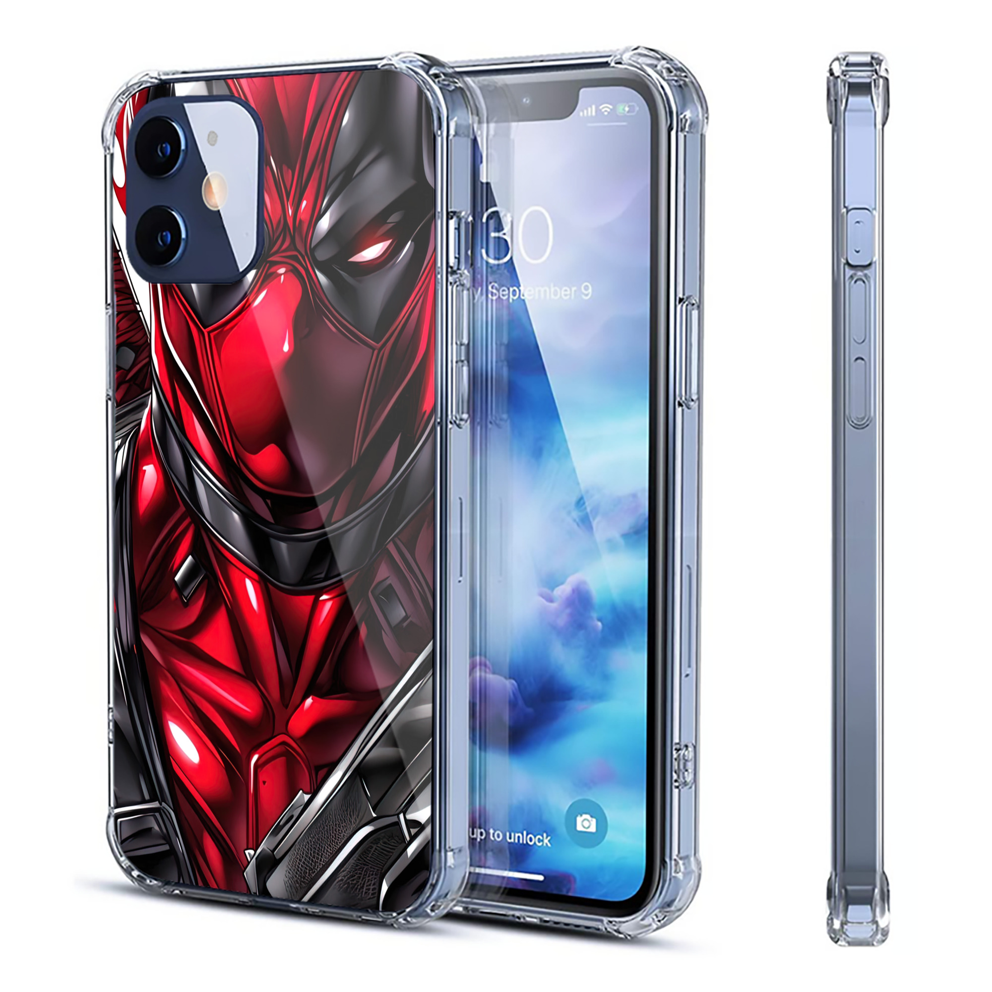 （画像用） Deadpool デッドプール 【iPhone 12シリーズ対応】透明スマホケース（クリアソフトケース）